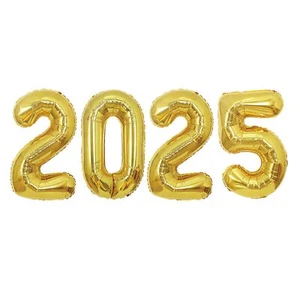 16 Inch 2025 Balloons Number 2025 Foil Balloons for New Years Eve Party Suppl... - Picture 1 of 4