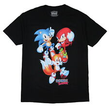 Sonic The Hedgehog Men's Sonic Knuckles Tails Graphic Print T-Shirt