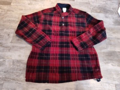 Suéter polar vintage Field Gear para hombre LT cuarto botón hecho en EE. UU. Buffalo a cuadros Foto 1 de 4