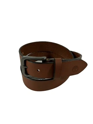 Подлинный винтажный TIMBERLAND желтовато-коричневый коричневый кожаный ремень средний размер 32 - Изображение 1 из 4