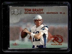 2000 Fleer Metal Rare Metal Rookies #267 Tom Brady Rookie Card GOAT HOF RC - Picture 1 of 4