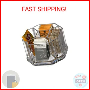 Acrylic Tea Bags Holder Coffee Sugar Bag Case Guest Room Organizer Storage Boxes - Picture 1 of 2