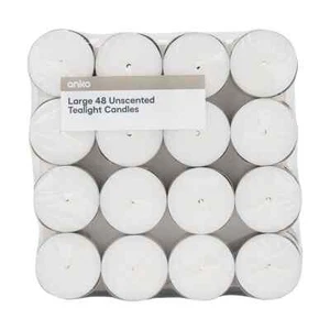 Unscented & Scented Bulk Tealight Candles Smokeless Burning,pack Of 48 Candles - Picture 1 of 4