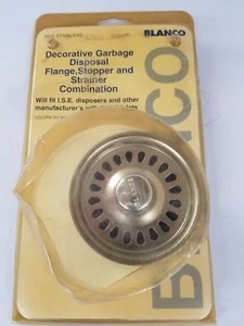 Blanco Stainless Steel Disposal Flange and Strainer 3 1/4" HOT PRICE! H287 - Picture 1 of 3