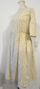 VINTAGE DAMEN 1910ER JAHRE BAUMWOLLE KUNST IKAT WASCHUNG KLEID WIE ABGEBILDET UNVOLLENDET PROJEKT M F41 - Bild 1 von 13
