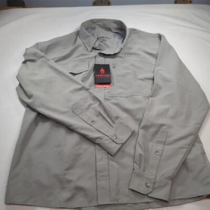 Kryptek Mens Shirt Wolf Gray Adventure 3 Long Sleeves Button Down Size 2XL - Picture 1 of 11