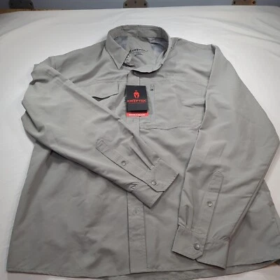Kryptek Mens Shirt Wolf Gray Adventure 3 Long Sleeves Button Down Size 2XL - Image 1 of 4