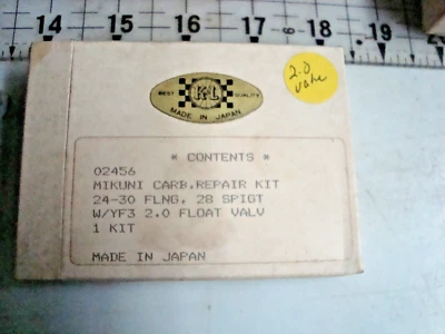 MIKUNI CARB KIT 02456 SNOW ENGINE RUPP HARLEY SKI DOO YAMAHA JOHN DEERE - Image 1 of 3