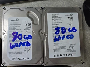 Lot of 2 Seagate Barracuda 7200 80GB SATA Internal Desk Hard Drive - Picture 1 of 4