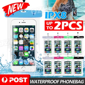 IPX8 Underwater Waterproof Phone Pouch Dry Bag Case Cover For iPhone Universal - Picture 1 of 18