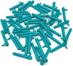 Lego 50 neue dunkeltürkise Zylinder 1 x 5 1/2 mit Stange Griff Reibzylinder - Bild 1 von 1