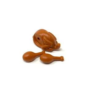 LEGO Parts - Dark Orange Turkey Body with Drumsticks - 33048 and 42876 - QTY 1 - Picture 1 of 1