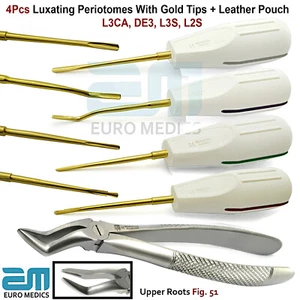 Dental PDL Luxating Periotome Elevators Tooth Extraction Forceps Surgical Set CE - Picture 1 of 9