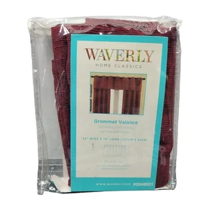 Waverly Home Classics Cirro Grommet Granato Valance 42"" x 16"" 0049931 - Foto 1 di 2