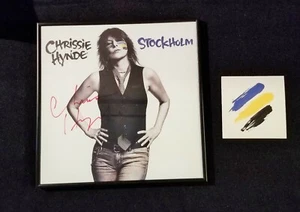 CHRISSIE HYNDE SIGN / AUTOGRAMM STOCKHOLM LP COVER MIT WERBE-CD  - Bild 1 von 11