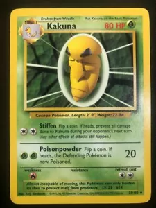 Pokemon 33/102 Kakuna Set Base Illimitato quasi nuovo - Foto 1 di 2
