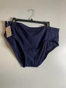 Andie Swim The Bikini Bottom Navy Blue Size XXXL NWT - Picture 1 of 6