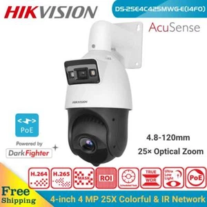 Hikvision DS-2SE4C425MWG-E/14F0 Darkfighter 4 MP 25x PTZ IP Telecamera POE Speed Dome - Foto 1 di 17