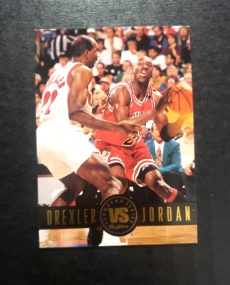 1994 Skybox # SS11 Michael Jordan/ Clyde Drexler  Showdown Series Gold  Foil  - image 1 of 2