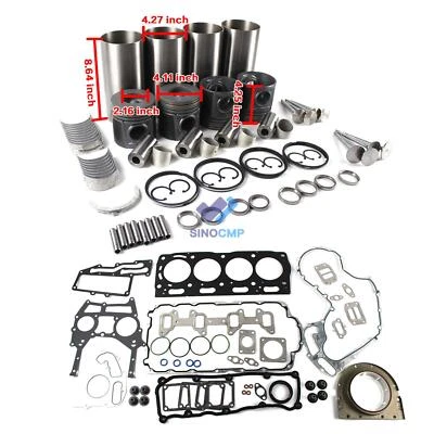 3054C 3054E Engine Overhaul Rebuild Kit for CAT Backhoe Loader 414E 420D 428E - Image 1 of 4