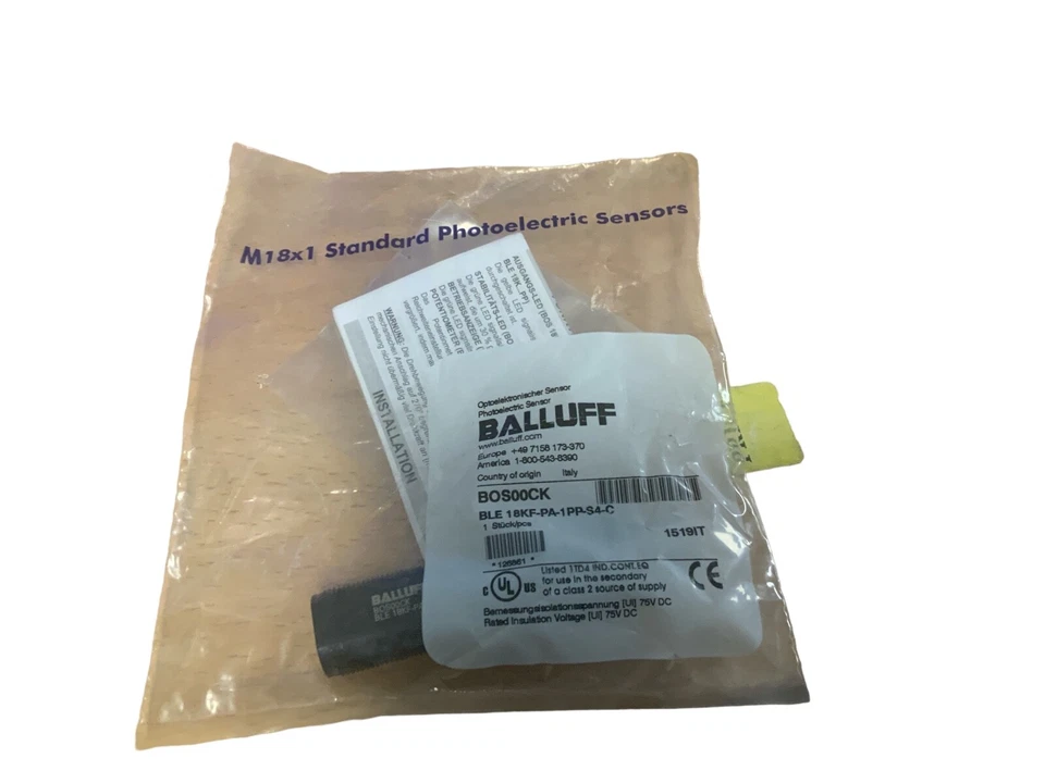 BALLUFF BOS00CK PHOTOELECTRIC SENSOR -FREE SHIPPING - Image 1 of 1