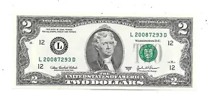 $2 2003-A Cabral/Snow San Francisco LD 2008 Start GEM Crisp Unc. - Picture 1 of 2