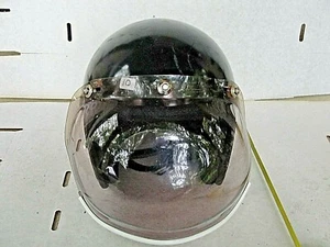NOS Grand Prix 3 Snap "Smoked" Tinted Bubble Shield W White Trim - Picture 1 of 5