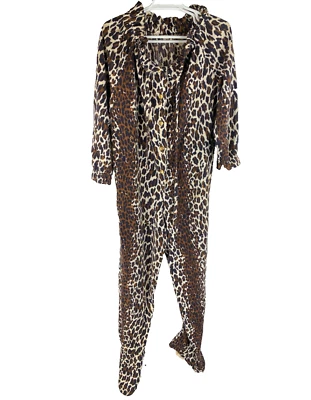 Pijama Footie Vintage Años 60 Modo Gay Estampado Animal AOP Dormir Una Pieza Guepardo Foto 1 de 4