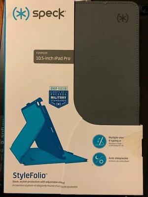 SPECK StyleFolio for 10.5 iPad Pro Case | Grey | Adjustable Stand | NEW - Image 1 of 2
