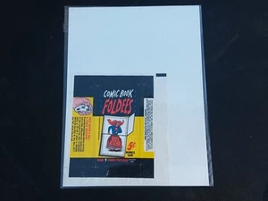Vintage 1966 Foldees Superman Trading Card Gum Wrapper Comic Collect Decor Hero - Picture 1 of 2