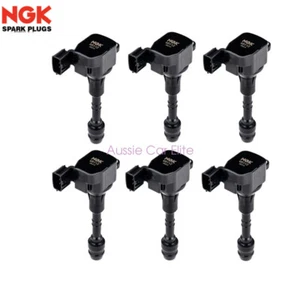 set of 6 22433-8J11C OEM NGK Ignition Coil for Nissan Frontier Pathfinder - Picture 1 of 5
