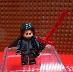 inspired star wars mini figure- Kylo Ren w/ light saber , hair & helmet - Picture 1 of 7