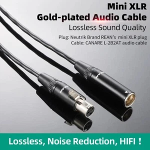 1pcs CANARE L-2B2AT Neutrik Microphone Audio Cable 6.35mm TRS to Mini XLR 3 Pin - Picture 1 of 10