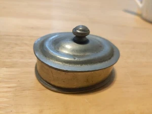 Small Vintage Italian Marinoni Pewter Trinket pot Lidded Box - Picture 1 of 11