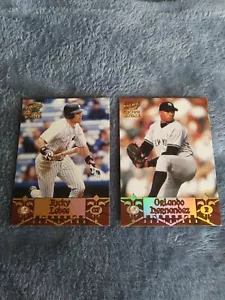 1998 (YANKEES) Crown Royale Ricky Ledee & Orlando Hernandez - Bild 1 von 2