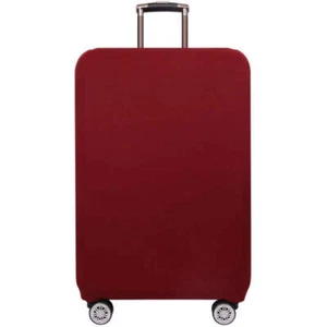 Stretch Luggage Protective Cover - Durable & Dust-Proof - Size M - Wine Red - Picture 1 of 15