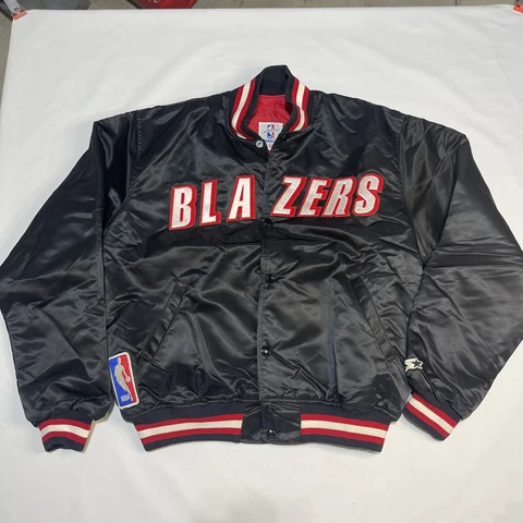 Vintage Starter NBA Portland Trail Blazers Satin basketball Jacket Size XL Cover