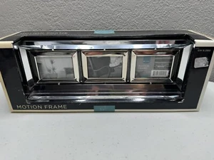 TARGET Home Mirror Motion Frame Picture Frame Holds 3 Pictures 3" x 2-7/16" - Picture 1 of 9