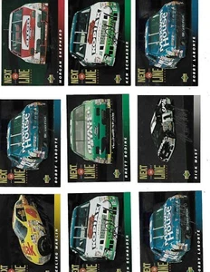 Lot of 9 Upper Deck 1994 NASCAR  NEXT IN LINE Trading Cards - Picture 1 of 2