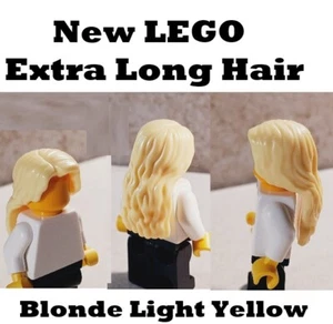 Nuevo LEGO Peluca Larga Rubia Extra Largo Flequillo Crecido Sobre el Hombro Pelo Unisex - Imagen 1 de 1