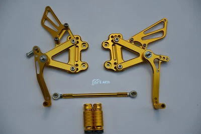 Rearset Foot pegs Rear For Kawasaki NINJA ZX 6R 98-02 ZX 9R 98-03 ZZR600 05-08 G Foto 1 de 4