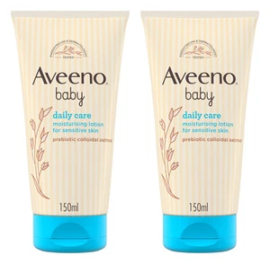 2 X AVEENO BABY DAILY CARE FEUCHTIGKEITSSPENDENDE LOTION EMPFINDLICHE HAUT 150ML KOSTENLOSER VERSAND - Bild 1 von 2