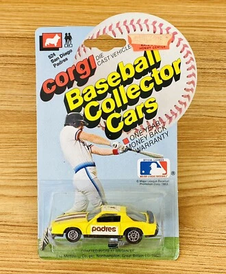 1982 CORGI '83 Pontiac Firebird San Diego Padres Baseball Collector Cars MIP - Image 1 of 4