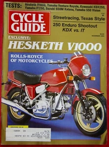 Cycle Guide Magazine November 1983 Kawasaki KDX250, Yamaha IT250 - Picture 1 of 3