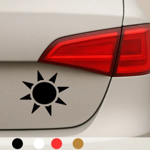 2x Sonne Sun Sommer Hitze Aufkleber 12x11cm Auto Laptop Sticker Decal - Bild 1 von 4