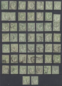AUSTRALIA QUEENSLAND 1897-1907 6d. GREEN BULK (x51) USED (ID:131/D48838) - Picture 1 of 1