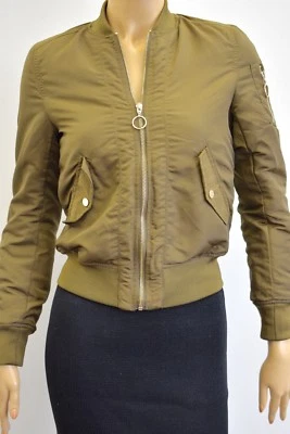 DIVIDED OLIVE GREEN Women's Jacket Size 2 On Sale Foto 1 de 4