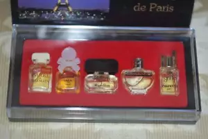 Neu Vintage 5 Miniatur Parfüms Parfüms de Paris Made in Monaco MIN Geschenkbox - Bild 1 von 5