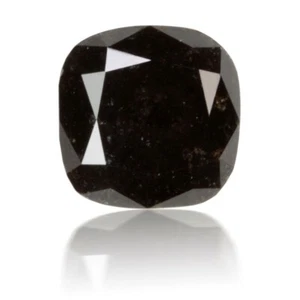NATURAL BLACK LOOSE DIAMOND CUSHION CUT LOOSE DIAMOND FOR RING 1 PCS 0.25 CARAT - Picture 1 of 4