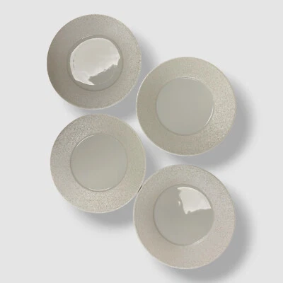 Juego de 4 platos de postre Neiman Marcus plateados Foto 1 de 3